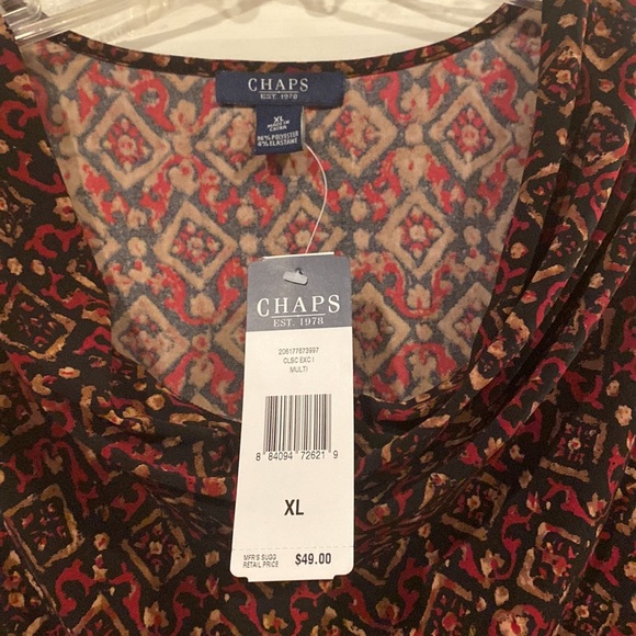 XL Chaps Sleeveless Blouse - New with tags - Picture 2 of 3